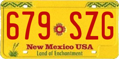 NM license plate 679SZG