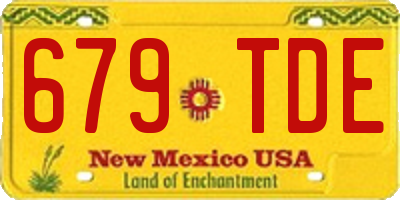 NM license plate 679TDE