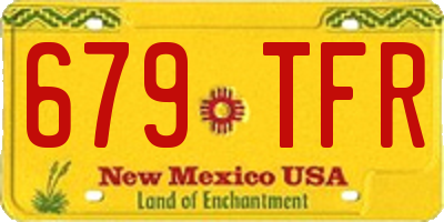 NM license plate 679TFR