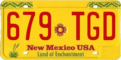 NM license plate 679TGD