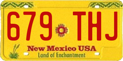NM license plate 679THJ