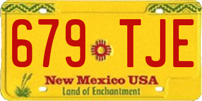 NM license plate 679TJE