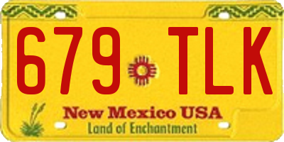 NM license plate 679TLK