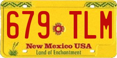 NM license plate 679TLM