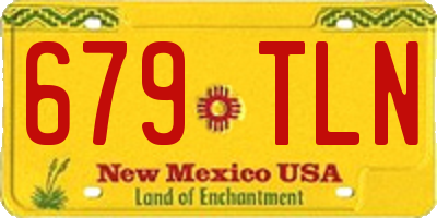 NM license plate 679TLN