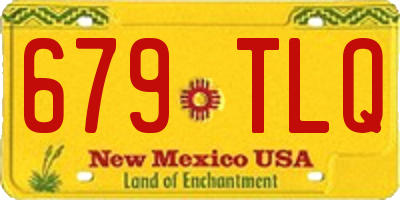 NM license plate 679TLQ