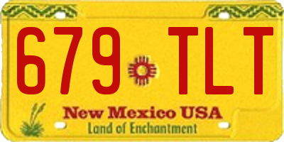 NM license plate 679TLT