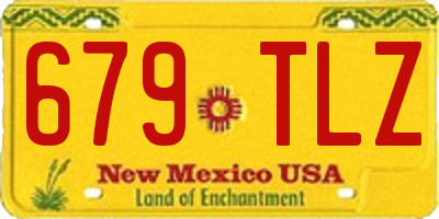 NM license plate 679TLZ