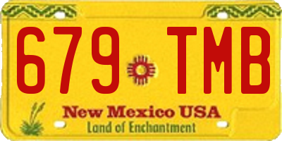 NM license plate 679TMB