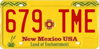 NM license plate 679TME