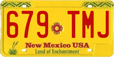 NM license plate 679TMJ