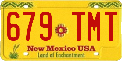 NM license plate 679TMT