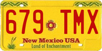 NM license plate 679TMX