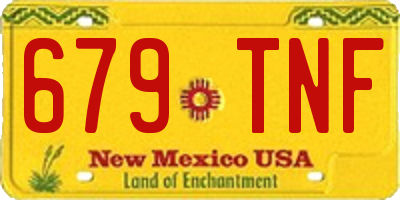 NM license plate 679TNF