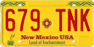 NM license plate 679TNK