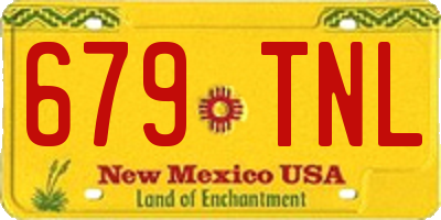 NM license plate 679TNL