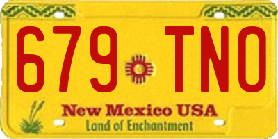 NM license plate 679TNO