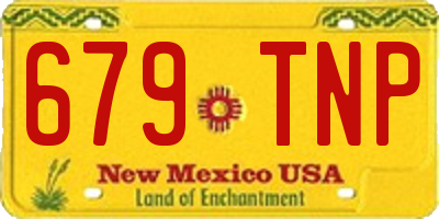 NM license plate 679TNP