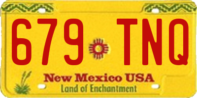 NM license plate 679TNQ