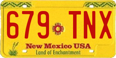 NM license plate 679TNX