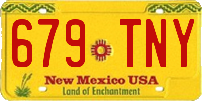 NM license plate 679TNY