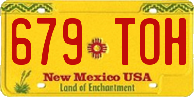 NM license plate 679TOH