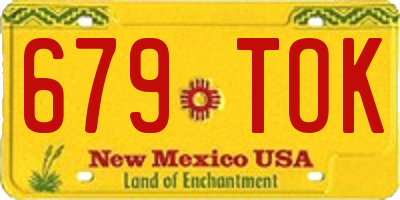 NM license plate 679TOK