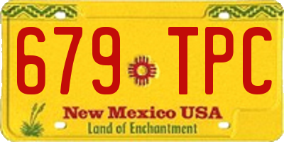 NM license plate 679TPC