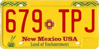 NM license plate 679TPJ