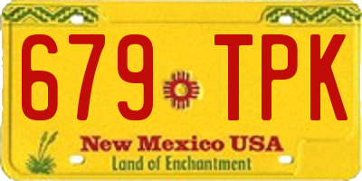 NM license plate 679TPK
