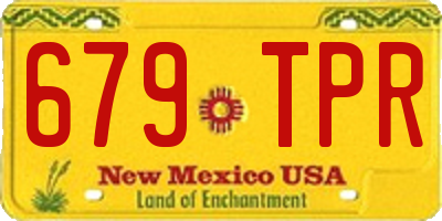 NM license plate 679TPR