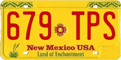 NM license plate 679TPS