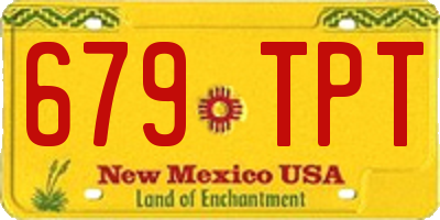 NM license plate 679TPT