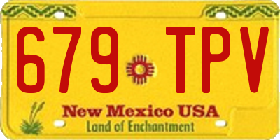 NM license plate 679TPV