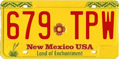 NM license plate 679TPW