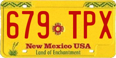 NM license plate 679TPX
