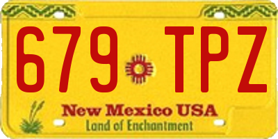 NM license plate 679TPZ