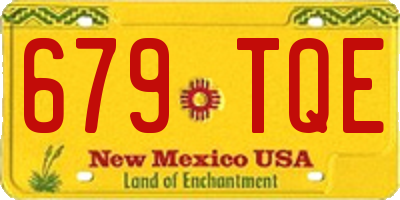 NM license plate 679TQE