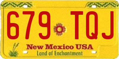 NM license plate 679TQJ