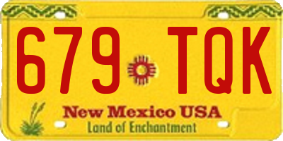 NM license plate 679TQK