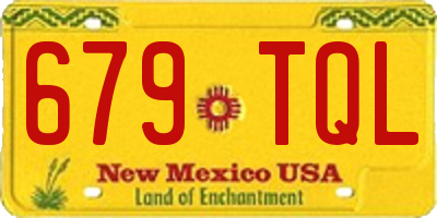 NM license plate 679TQL