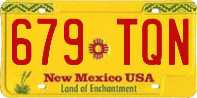 NM license plate 679TQN