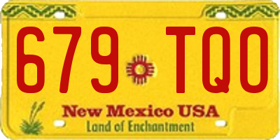 NM license plate 679TQO