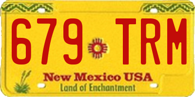 NM license plate 679TRM