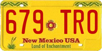 NM license plate 679TRO