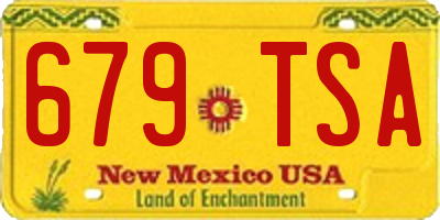 NM license plate 679TSA