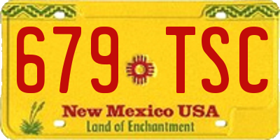 NM license plate 679TSC