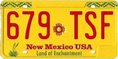 NM license plate 679TSF
