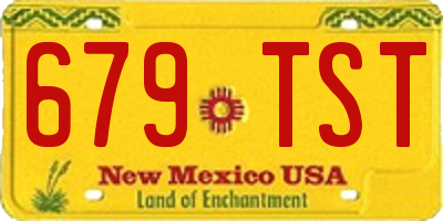 NM license plate 679TST