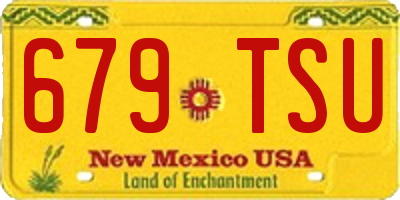 NM license plate 679TSU